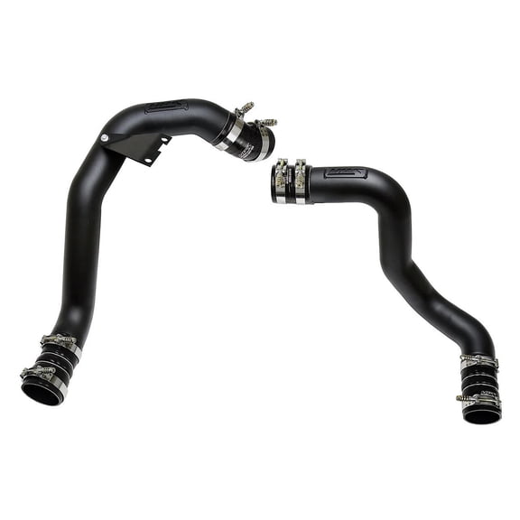 HPS Performance Black Intercooler Charge Pipe Kit Cold Side and Hot Side Compatible for 2003-2007 Ford F250 F350 F450 F550 Superduty Powerstroke 6.0L Diesel Turbo, 17-145WB