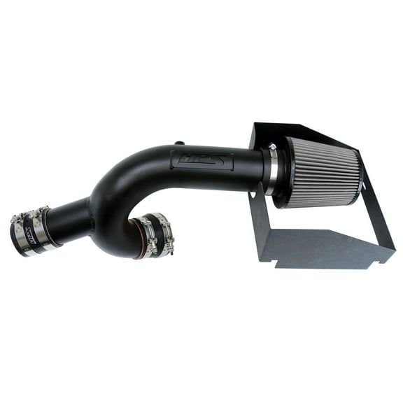 HPS Performance Black Shortram Air Intake Kit + Heat Shield Cool Ram Compatible for 2015-2016 Ford F150 3.5L 2015-2020 F150 2.7L Ecoboost Turbo, 827-634WB
