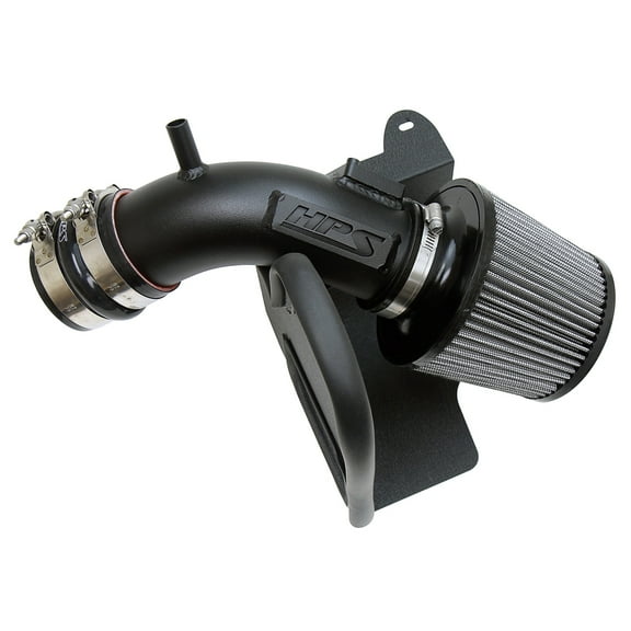 HPS Performance Black Shortram Air Intake Kit + Heat Shield Cool Ram Compatible for 2018-2023 Toyota Camry 2.5L, 827-665WB