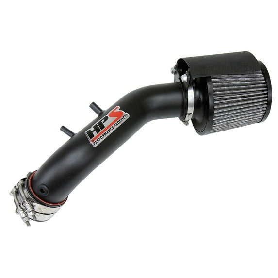HPS Performance Black Shortram Air Intake with Heat Shield Compatible for 2004-2008 Acura TSX 2.4L 2003-2006 Honda Accord 2.4L, 827-122WB