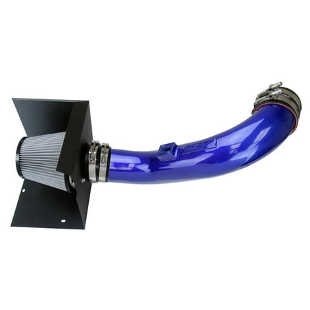 HPS Performance Blue Air Intake Kit with Heat Shield Cool Ram Compatible for 2017-2019 Chevrolet Silverado 2500HD 3500HD GMC Sierra 2500HD 3500HD 6.6L V8 Duramax Diesel Turbo L5P, 827-674BL