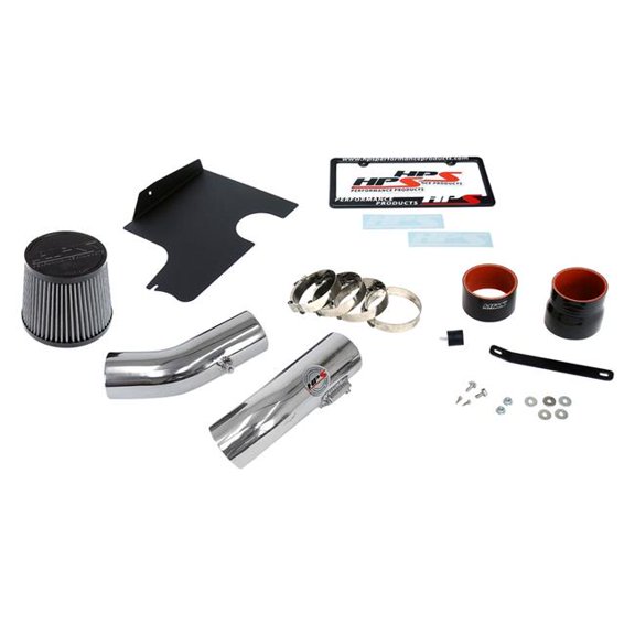 HPS Performance Cold Air Intake Kit for 2008-2014 Subaru WRX 2.5L Turbo, Polished