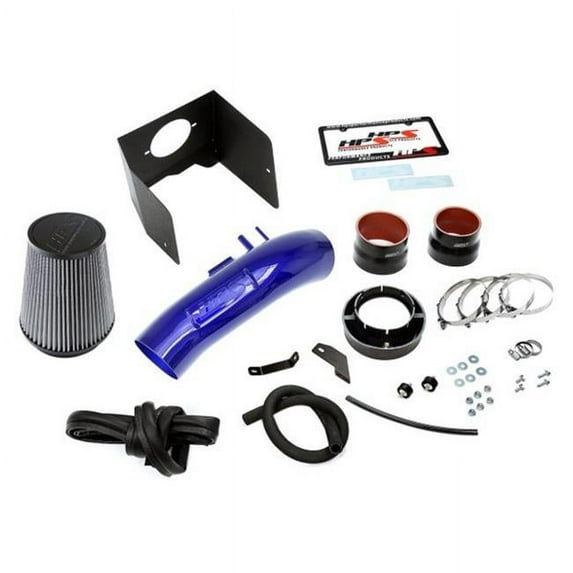 HPS Performance Cold Air Intake Kit with Heat Shield for 2008-2018 Lexus LX570 5.7L V8, Blue