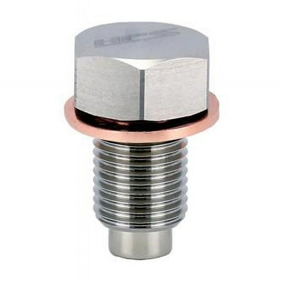 HPS Performance HPS-MDP-M12x150 M12 x 1.50 in. Stainless Steel Magnetic Oil Drain Plug Bolt