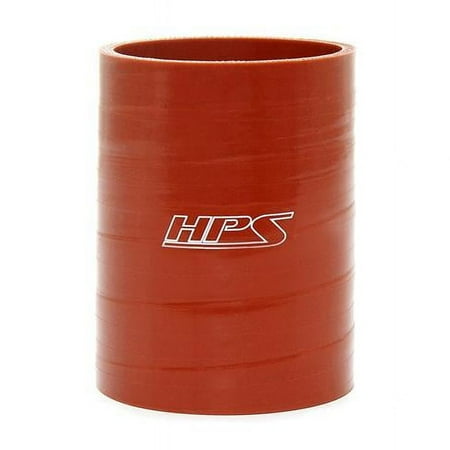 HPS Performance HPS-SC-250-L4-HOT 2.5 in. Silicone Coupler, Orange - 4 in.
