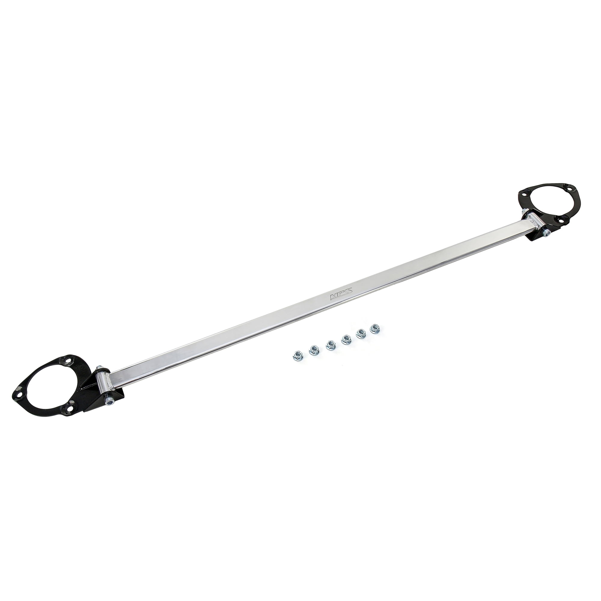 HPS Performance Polished Front Strut Bar Tower Brace Compatible for 20122014 Toyota Camry 2.5L