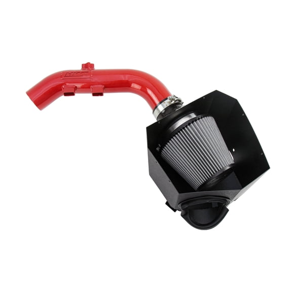 HPS Performance Red Air Intake Kit with Heat Shield Compatible for 2015-2019 BMW X6 3.0L Turbo N55, F16, 827-699R