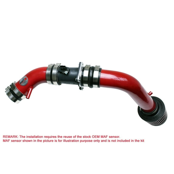 HPS Performance Red Cold Air Intake (Converts to Shortram) Compatible for 2002-2006 Nissan Altima 2.5L 4Cyl, 837-570R