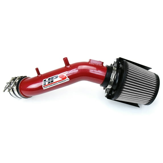HPS Performance Red Cold Air Intake Kit Compatible for 2003-2007 Honda Accord 2.4L with MAF, 827-173R