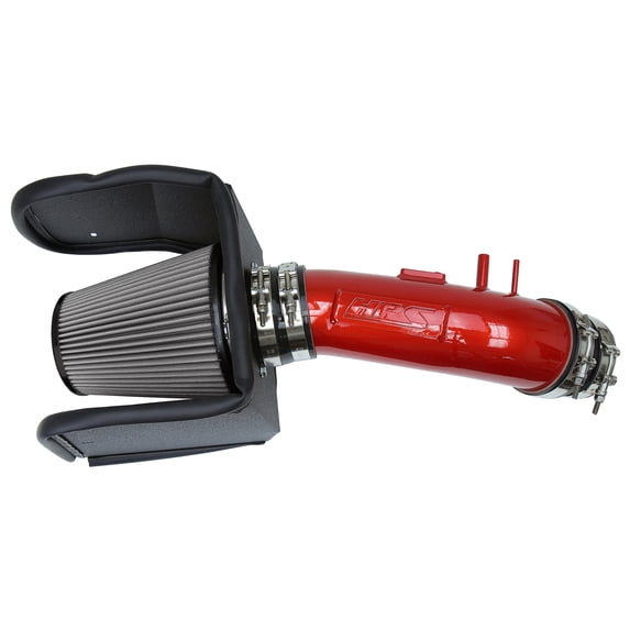 HPS Performance Red Cold Air Intake Kit + Heat Shield Compatible for 2008-2018 Toyota Land Cruiser 5.7L 2008-2018 Lexus LX570 5.7L, 827-635R