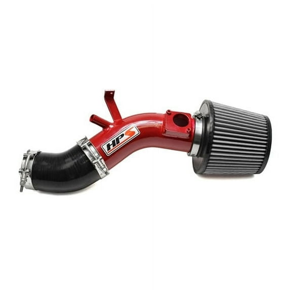 HPS Performance Red Shortram Air Intake Kit Cool Ram Compatible for 2005-2008 Toyota Corolla Matrix Pontiac Vibe 1.8L 1ZZ-FE, 827-500R, 827-500R
