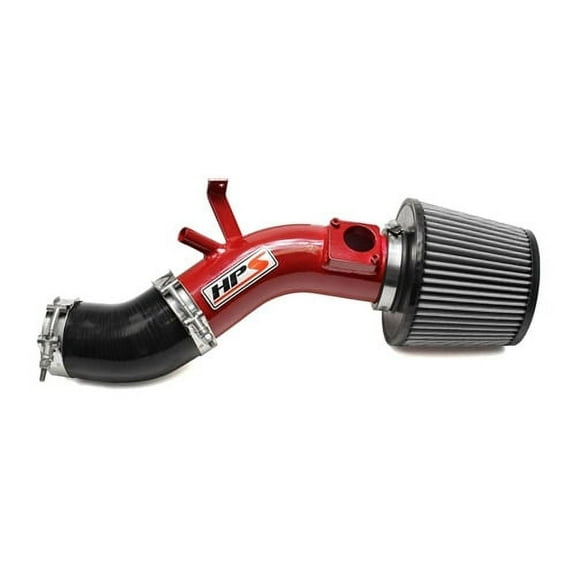 HPS Performance Red Shortram Air Intake Kit Cool Ram Compatible for 2005-2008 Toyota Corolla Matrix Pontiac Vibe 1.8L 1ZZ-FE, 827-500R, 827-500R