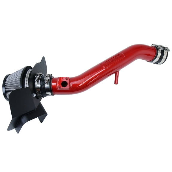 HPS Performance Red Shortram Air Intake Kit with Heat Shield Cool Ram Compatible for 2013-2020 Lexus GS350 2015-2022 RC350 2016-2022 RC300 AWD 2021-2023 IS350 IS300 3.5L V6, 827-682R