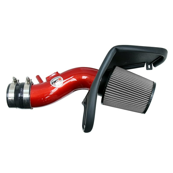 HPS Performance Red Shortram Air Intake Kit + Heat Shield Cool Ram Compatible for 2017-2022 Honda Ridgeline 2016-2022 Pilot 2019-2022 Passport 3.5L V6, 827-621R