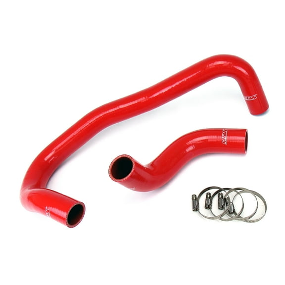 HPS Performance Red Silicone Radiator Hose Kit Coolant Compatible for 2007-2010 Chrysler 300C 2006-2008 Dodge Magnum 2006-2010 Charger 2008-2010 Challenger SRT8 6.1L V8, 57-1327R-RED
