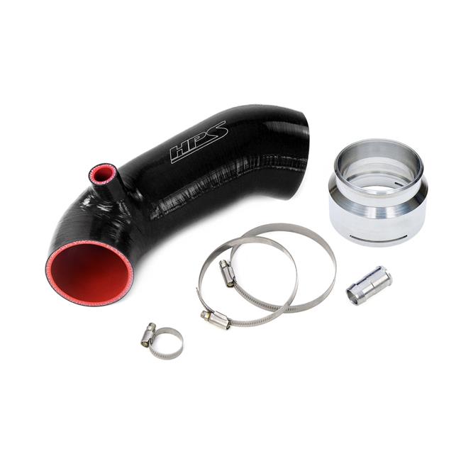 HPS Performance Post MAF Air Intake Aluminum Tube, Polished 2014-2015 Lexus IS250 2.5L V6 Non F-Sport