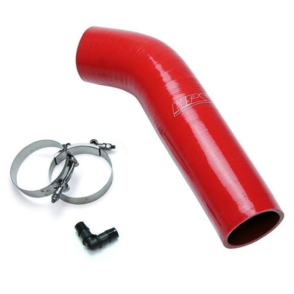 HPS Red Reinforced Silicone Post MAF Air Intake Hose Kit Compatible for Nissan 03-06 350Z 3.5L V6, 57-1591-RED