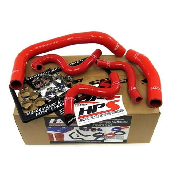 HPS Red Reinforced Silicone Radiator + Heater Hose Kit for Toyota 85-87 Corolla AE86 4A-GEU Left Hand Drive