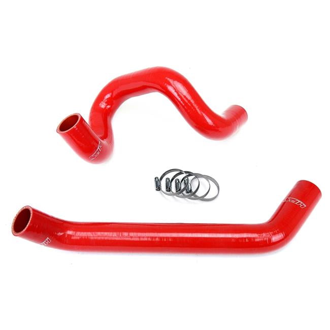HPS Red Reinforced Silicone Radiator Hose Kit Coolant for Jeep 07-11 ...