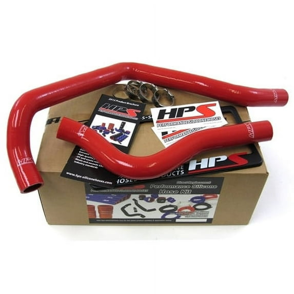 HPS Red Reinforced Silicone Radiator Hose Kit Coolant for Acura 97-01 Integra Type-R