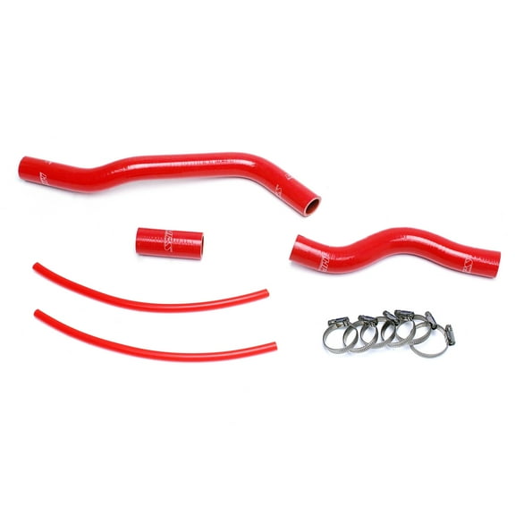 HPS Red Reinforced Silicone Radiator Hose Kit Coolant for Honda 01-05 Civic 1.7L Manual Trans.