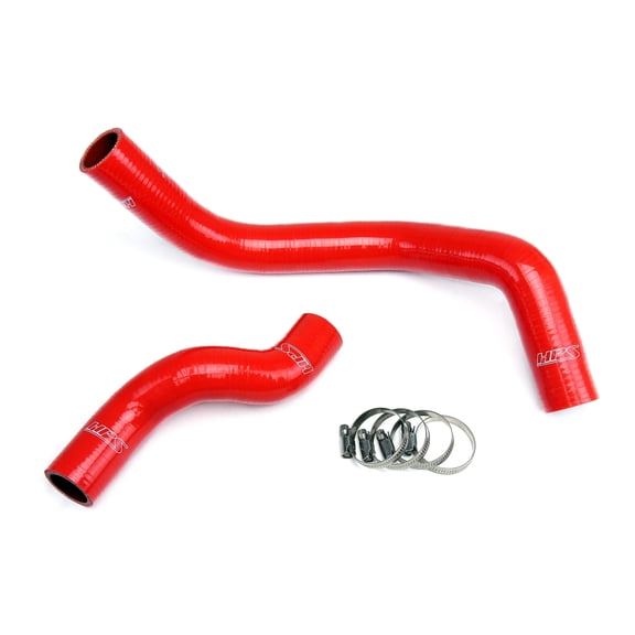 HPS Red Reinforced Silicone Radiator Hose Kit Coolant for Nissan 89-98 240SX w/ SR20DET