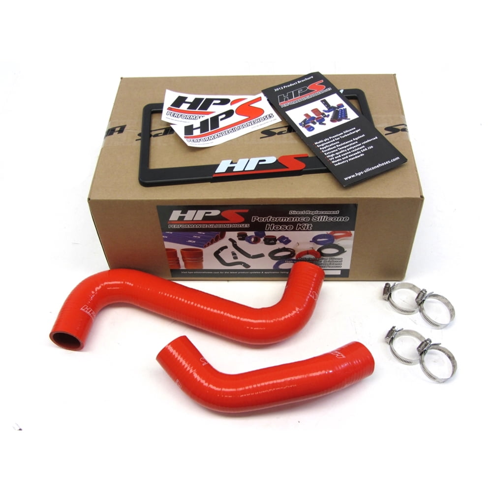 HPS Red Reinforced Silicone Radiator Hose Kit Coolant for Subaru 01-07 ...