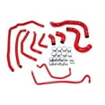 thumbnail image 1 of HPS Red Reinforced Silicone Radiator and Heater Hose Kit Coolant for Ford 2015-2016 Mustang GT 5.0L V8, 1 of 2