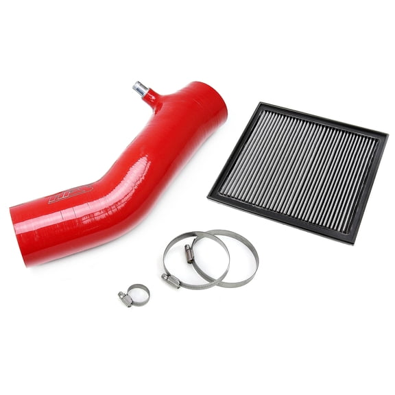 HPS Red Silicone Air Intake Kit with Air Filter Compatible for 2016-2023 Toyota Tacoma 3.5L V6, 827-725R