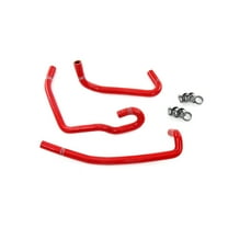HPS Red Silicone Heater Hose Kit Compatible with 2000-2004 Toyota Tundra 3.4L V6, 57-2141H-RED