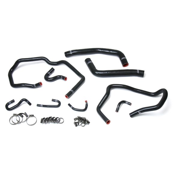 HPS Reinforced Black Silicone Radiator + Heater Hose Kit Coolant for Toyota 10-14 FJ Cruiser 4.0L V6