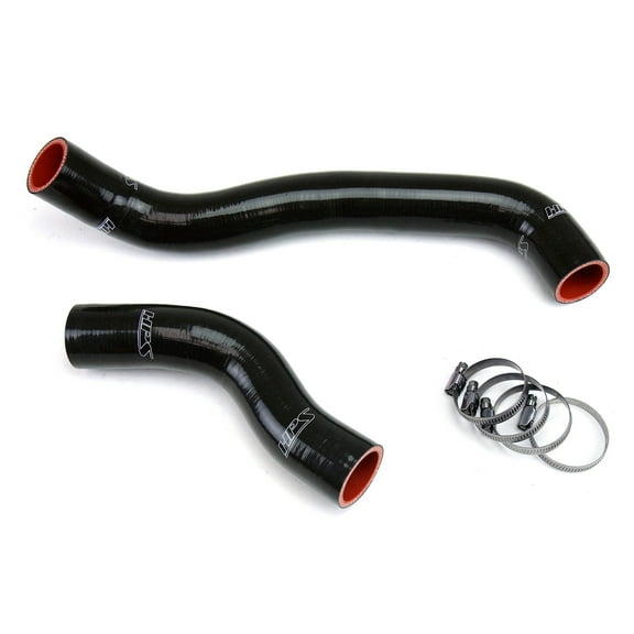 HPS Reinforced Black Silicone Radiator Hose Kit Coolant for Mazda 86-88 RX7 1.3L NA Turbo
