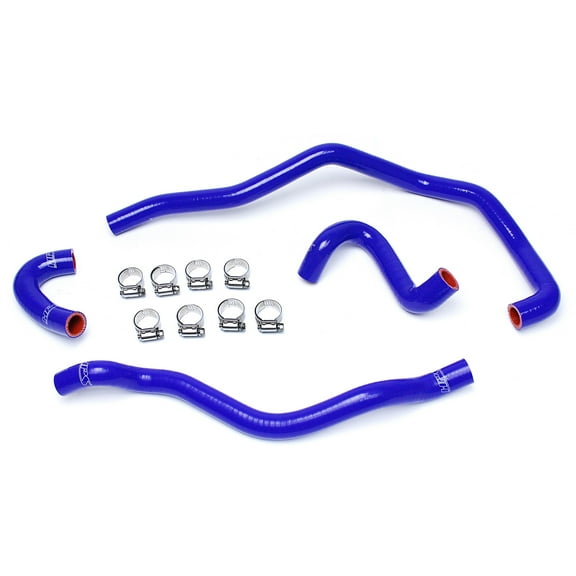 HPS Reinforced Blue Silicone Heater Hose Kit Coolant for BMW 01-06 E46 M3 Left Hand Drive