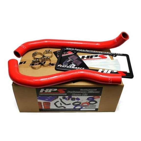 HPS Reinforced Red Silicone Radiator Hose Kit Coolant for Honda 08-12 Accord Acura 09-14 TSX 2.4L 4Cyl