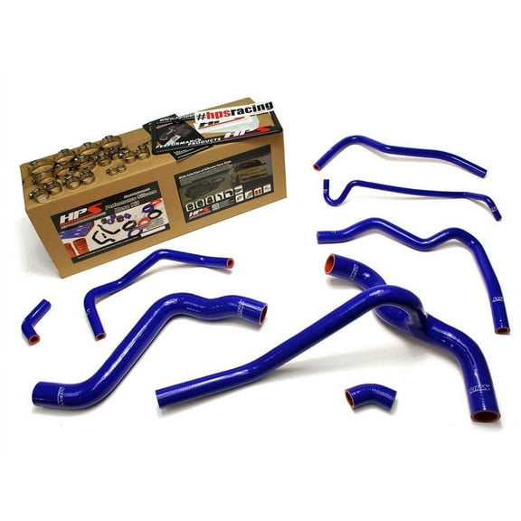 HPS Silicone Radiator + Heater Hose Kit for Ford 05-10 Mustang 4.0L V6 BLUE