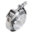 thumbnail image 1 of HPS Stainless Steel 5" V Band Clamp Kit Stainless Steel Flanges Quick Release, 1 of 2