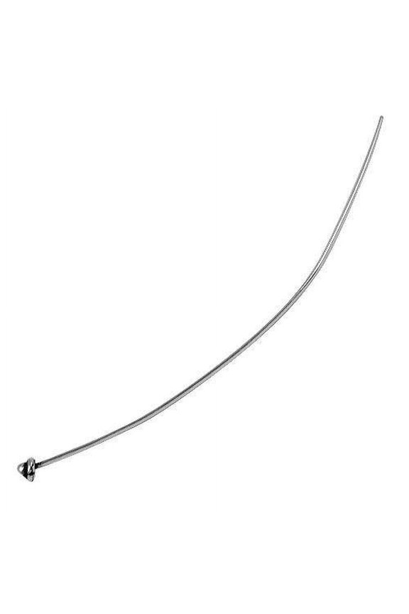 HPSF-110-3" Silver Overlay 22 Gauge Head Pin Plain Cap With Ball top