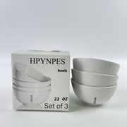 HPYNPES Bowls,22 OZ White Ceramic Bowls Set of 3 - Perfect for Soup Bowls for Kitchen, Cereal Bowl, Ramen Bowl, Microwave Safe for Oatmeal, Fruit,Salad and Rice Bowl