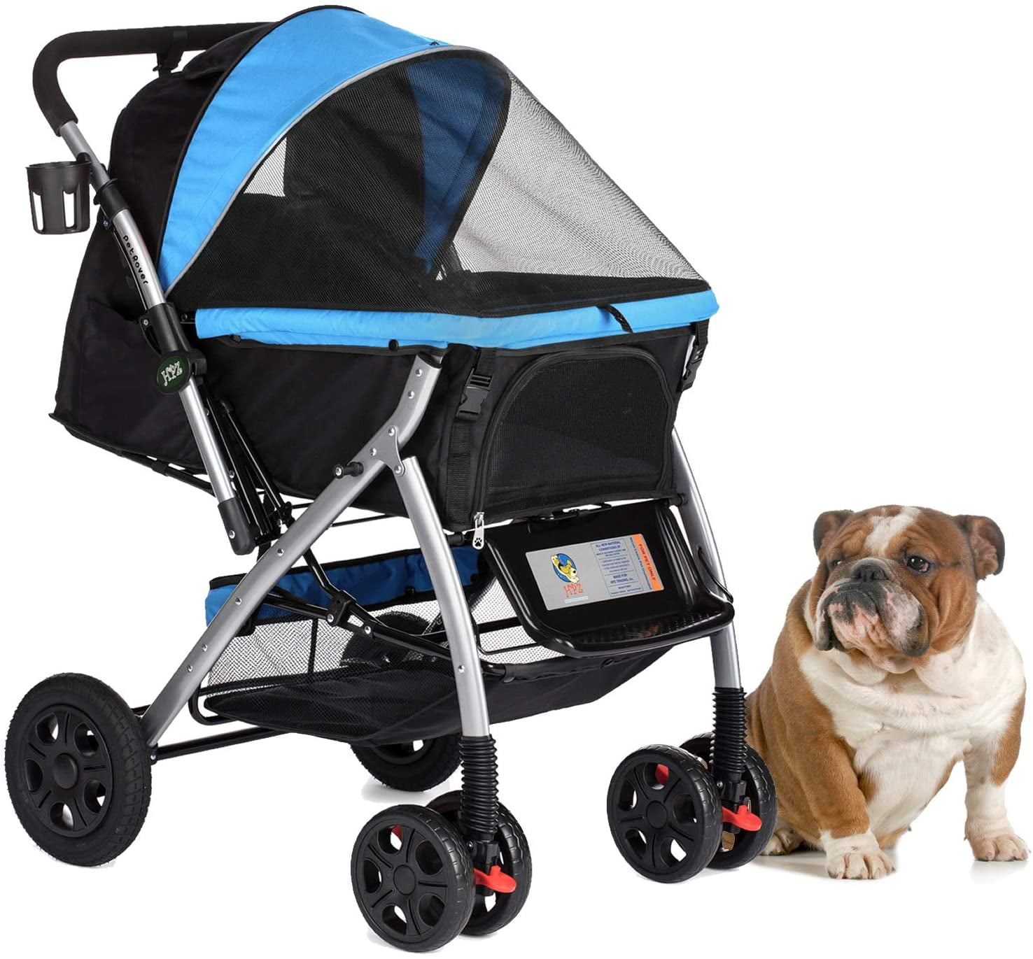 HPZ Pet Rover ペットカート HPZ Pet Rover Premium Pet Stroller - Walmart.com