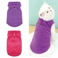 thumbnail image 1 of HPZZ 3 Packs Teacup Dog Cat Sweaters Vest Coat Puppy Kitten Pet Apparel Cute Fleece Warm Pullover Stretchy Sweatshirt for Winter Fall Small Dogs Yorkie Clothes Colorful, 1 of 6