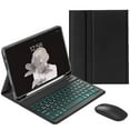 thumbnail image 1 of HPZZ Backlit Keyboard Case Compatible with Galaxy Tab A7 Lite 8.7 Inch 2021 Model (SM-T220/T225/T227), Slim Lightweight Stand Cover with Magnetically Detachable Wireless Bluetooth Color Keyboard, 1 of 8