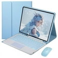 thumbnail image 1 of HPZZ Keyboard Case Compatible with iPad 9.7, iPad 6th Gen (2018), iPad 5th Gen (2017), iPad Air 2 (2014) Smart 7 Colors Backlight Trackpad with Mouses, Built in Pen Holder & Auto Sleep, 1 of 9