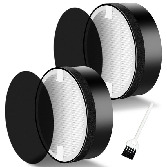HPZZ LV-H132 Replacement Filter Compatible for  LV-H132 Air Puifier, 3-in-1 Pre, H13 True HEPA, Activated Carbon Filtration System, Replace Part LV-H132-RF, Pack of 2