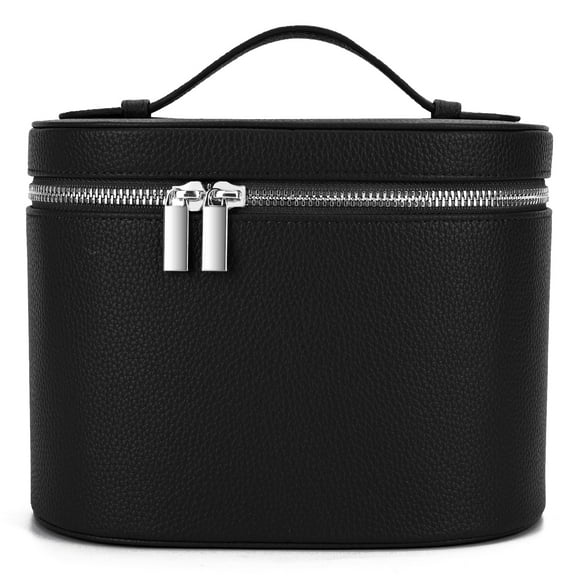 HPZZ Makeup Bag Vanity Case with Removable Divider Travel Toiletry Bag Portable Cosmetic Bag Makeup Organizer Case