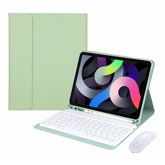 HPZZ Spanish Keyboard Case compatible with iPad Air 4 10.9 with Mouse Ñ - Premium Protective Cover