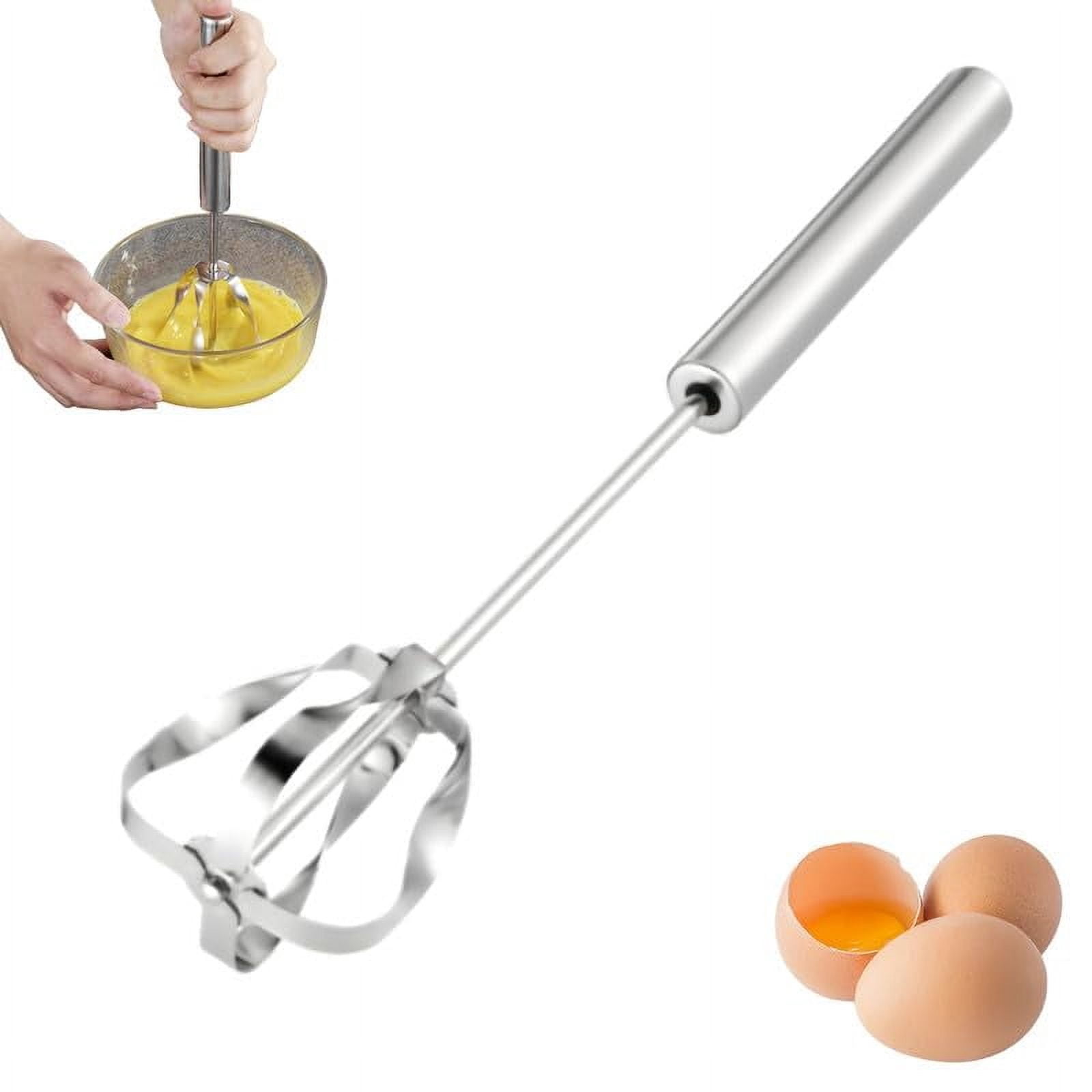 HPZZ Stainless Steel Semi-Automatic Whisk, 2024 New Stainless Steel Egg ...