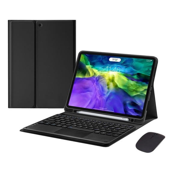 HPZZ Touch Keyboard and Mouse Case compatible with iPad 10.2'' (9th, 8th, 7th Generation) - Ultimate Protection and Functionality