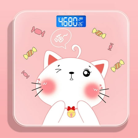 HPZZ Weight Scales Bathroom, Smart Scale for Body Weight Accurate Measurement, Tempered Glass Digital Bathroom Scale, Weight Scale for Home(LCD Gradient Purple)