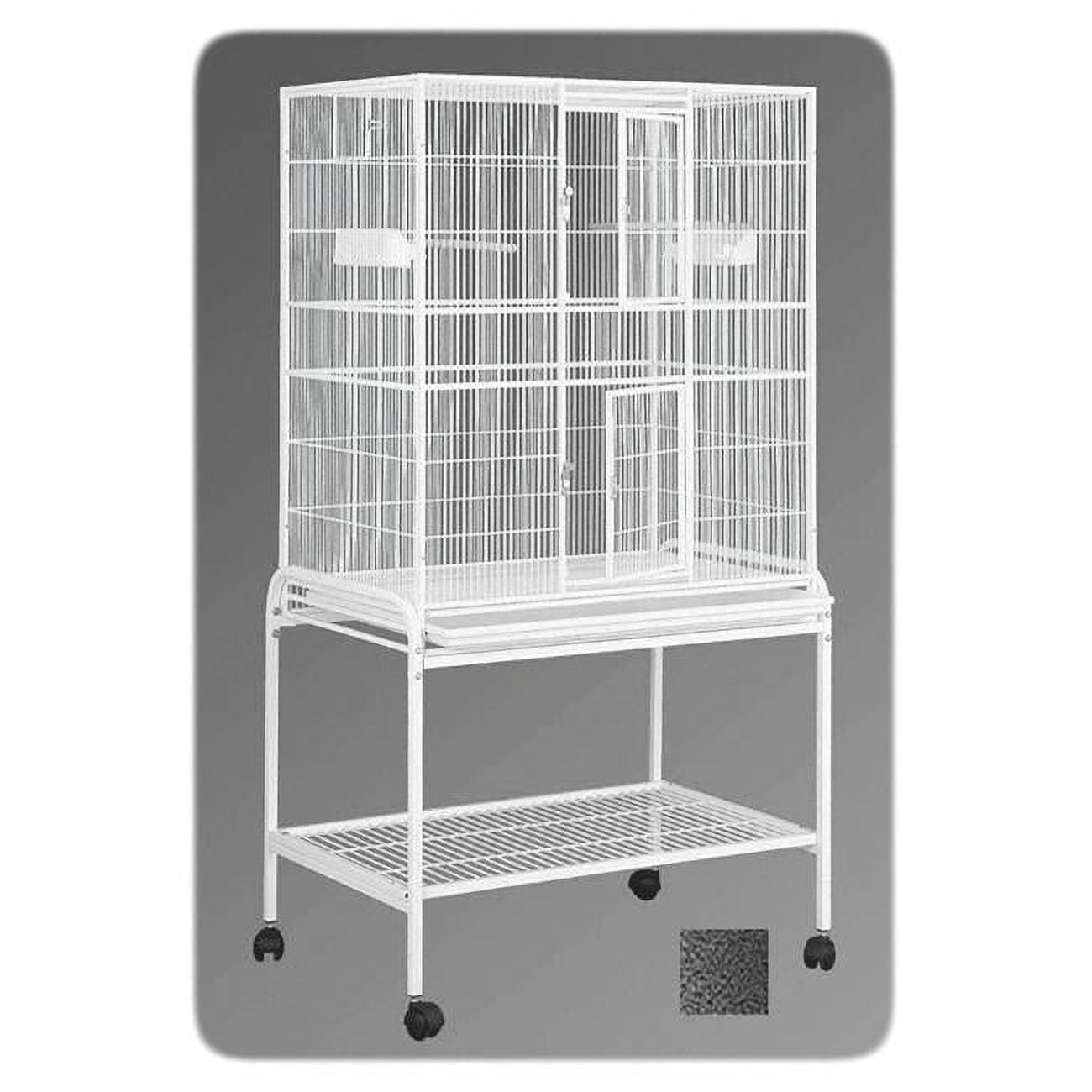 hq-32-in-x-21-in-single-aviary-with-cart-stand-black-walmart