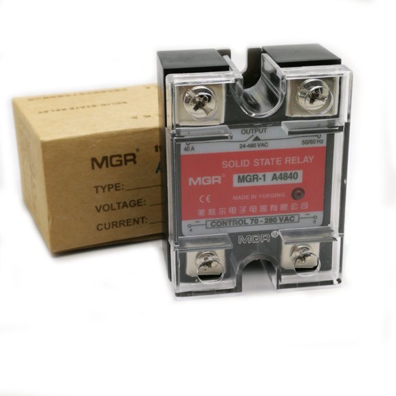 HQ 40A Solid State Relay SSR A4840, AC-AC Input 70-280V AC to Load 240-480V AC